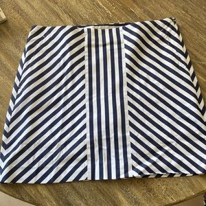 NWOT Ralph Lauren blue & white striped golf skirt